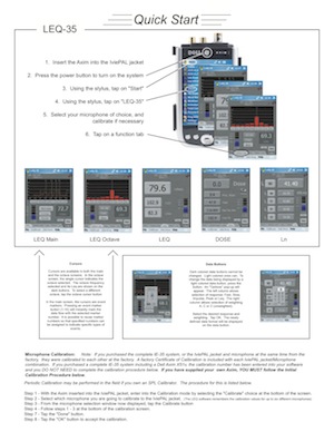 IE35 LEQ_Quickstart