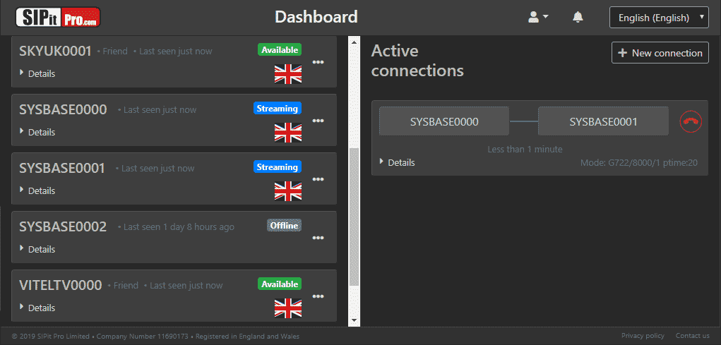 SIPitpro dash with flags